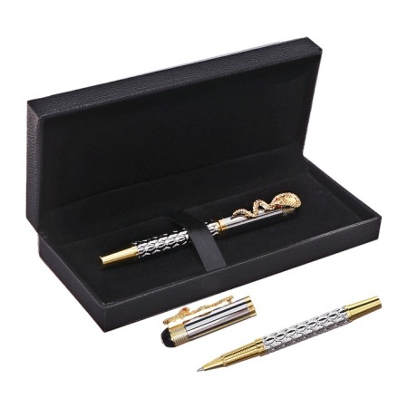 Handle Gift Roller in the leatherette case case Snake Gold/Silver
