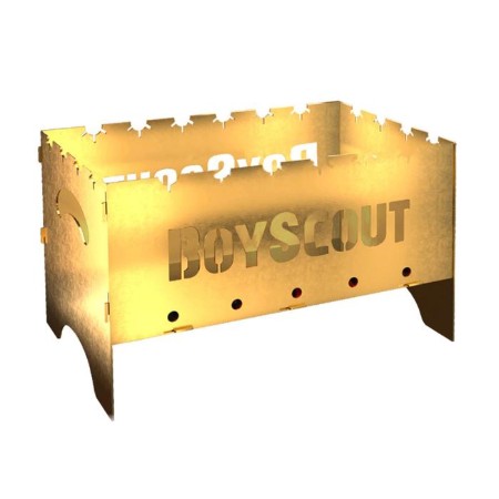 Boyscout Charger folding Gold, 500x300x300x1.5 mm, with a bag