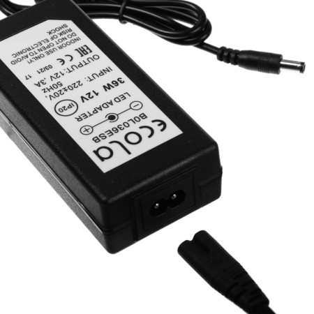 ECOLA power supply for 12 V LED tape, 36 W, IP20-2