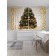 Photostes "Christmas tree in confetti", Saten, size 145x180 cm, 2 pcs