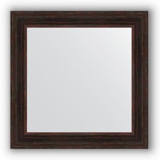 Mirror in the baguette frame - dark Provence 99 mm, 82 x 82 cm, evoForm