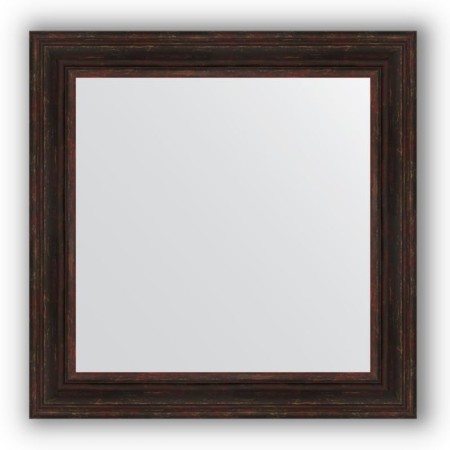 Mirror in the baguette frame - dark Provence 99 mm, 82 x 82 cm, evoForm