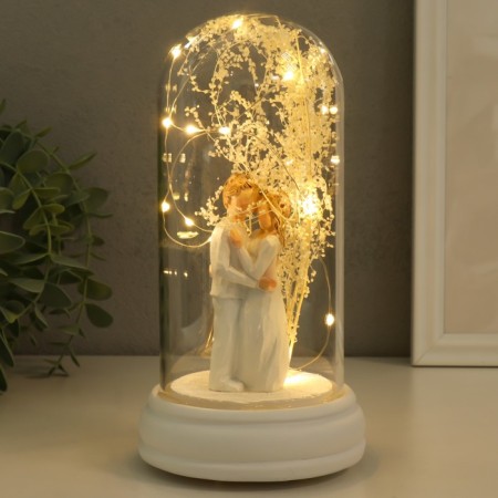 Souvenir Polystone Light "Love under the tree" MIX 10.5x10.5x19 cm-2