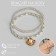 Bracelet on the leg "Pearl on the shell" Color gold, l = 10.5 cm