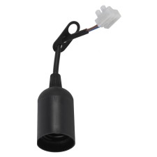 Cartridge era E27 with a terminal block plastic, black