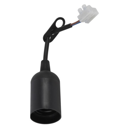 Cartridge era E27 with a terminal block plastic, black
