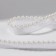 Decorative tape with beads, 12 mm, 4.5 ± 0.5 m, white color