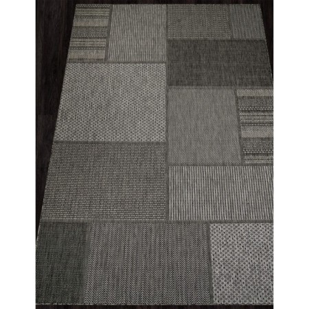 Rectangular carpet Merinos Kair, size 80x150 cm, Gray color-1