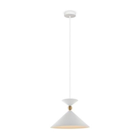 Suspended lamp Freya Fr5392PL-01W1 Moth, 350x350x1760 mm, E27, 1x60W, white color