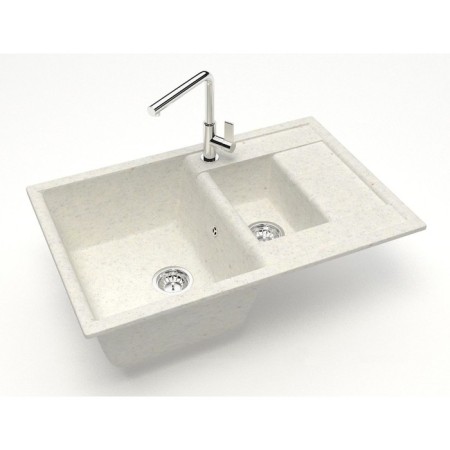 Kitchen is a kitchen from Zett Lab stone. 210/q7, 775x500x218 mm, matte, mortise, color cotton-1