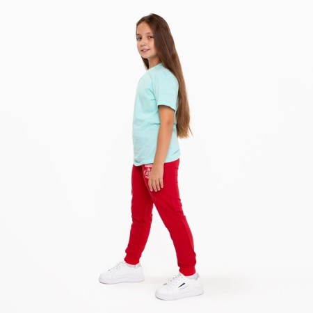 Pants for the girl, dark red color, height 158-2