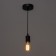 Lamp "Skin" E27 40W black 10x10x16-60cm