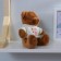Soft toy "Bear", in a jacket, color mix