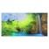Carty clock is wall-mounted, on canvas, interior, silent "forest waterfall", 40 x 76 cm