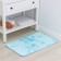 Daulist's home rug "fluffy", 50 × 80 cm, blue color