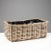 Kashpo wicker "elite" with a plastic department, 55x30x22 cm, rattan