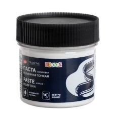 Texture paste, white thin 100 ml ZHK Decola, acrylic, 5827975