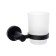 ACCOONA toothbrushes, wall -mounted, black color, brass