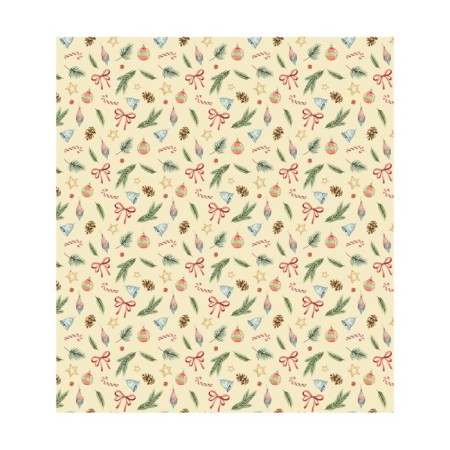 A set of napkins for setting the table "New Year jewelry", rectangular, size 32x46 cm, 4 pcs-1