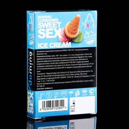 Domino Sweet Sex Ice Cream condoms, 3 pcs.-1
