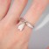 The ring "heart" is air, the color is silver, dimensionless