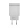 Network charger byz U26 EU, 2 USB, 2.4 A, Lightning 1 m cable, white