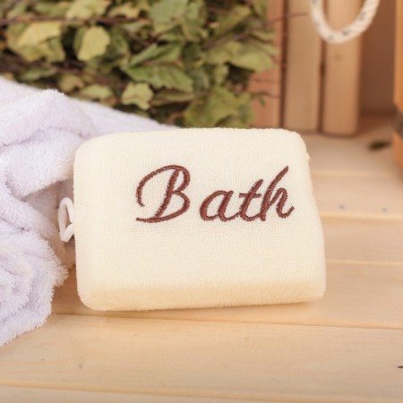 Bannaya set, 7 items (3 washcloths, a dressing on the head, comb, fingers, pumice divider), mix color-12