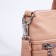 Luggage bag on lightning, 2 external pockets, pink color