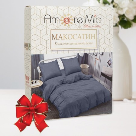 Bed Lowworm Euro Amore Mio, size 200x210 cm, 200x215 cm, 70x70 cm - 2 pcs, graphite color-6