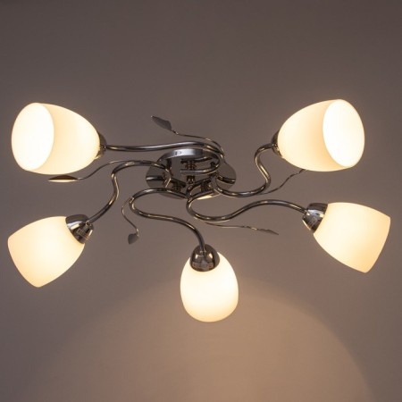 Jil chandelier 5x60W E27 chrome 64x64x22cm-2