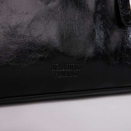 Bag Female Tout with zipper, black color-3