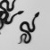 Decor "Black Snake" Foamiran, 7 cm (set 6 pcs)