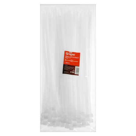 Clot of nylon tundra Krep for screed, 7.6x350 mm, white, in packaging 100 pcs.-1