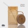Glass can with a pen, lid and pipe Magistro "Eco", 620 ml, gold color