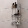 Corner regiment 3-tier "trapezius", 25 × 18 × 49 cm, color chromium