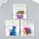 Busina for creativity plastic "Bunny glossy metallic" mix 2.1x1.6x1.3 cm
