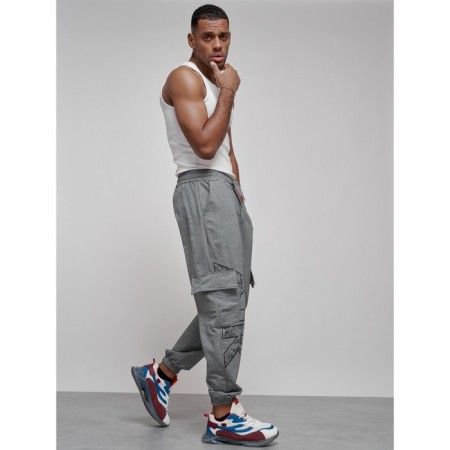 Joggers male, size 50, color gray-4