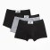 A set of men's boxers (3pcs), black/gray color, rr 54 (xxl)
