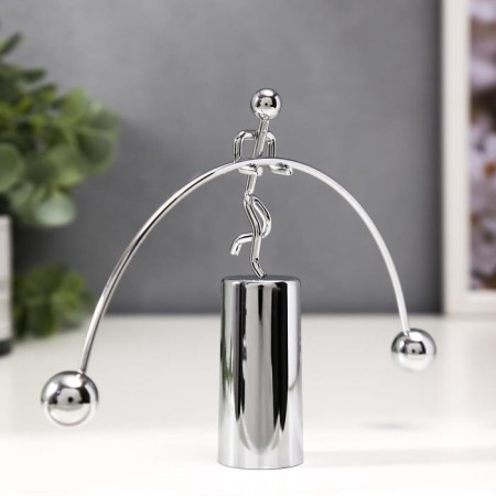 Pendulum Metal "Man-Exphalibrist" 11.5x18x2.5 cm-3