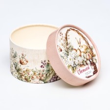 Коробка "Кролик в корзинке", завальцованная, 13 х 8,5 см