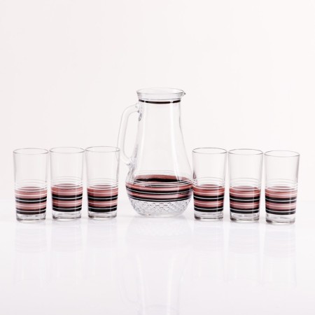 Set for juice "Coffee" art painting, 6 glasses 1250/200 ml-6