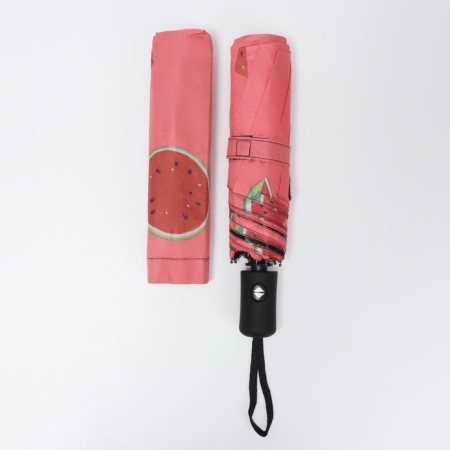 Automatic umbrella "Summer Fruit", windproof, 3 additions, 8 spokes, r = 48 cm, color mix-30