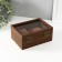 Casket wood for clock 2 divisions "Style" Brown 11x16.5x7.5 cm