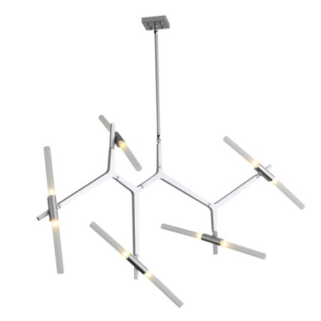 Ceiling Ceiling ST LUCE. SL947.102.10. Laconicita. 10x5 watts, G9, 4000k, 160x40x95 cm, silver color-5