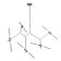 Ceiling Ceiling ST LUCE. SL947.102.10. Laconicita. 10x5 watts, G9, 4000k, 160x40x95 cm, silver color