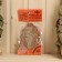 A washcloth from nettles (rami), oval with cotton, 14.5x9.7 cm