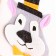Bath cap with applique "Sir Wolf"