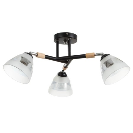 Svetogor chandelier "Star" 3x60W E27 Black 53x53x26cm