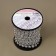 Beads on threads, flat, 6 mm, 9 ± 1 m, silver color