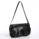 Female bag with pockets of leatherette, black